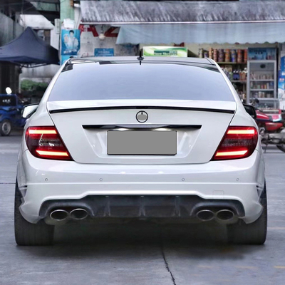 Morden Luxury Rear Bumper Diffuser PP πλαστικό για Mercedes-Benz C-Class W204 Αναβάθμιση