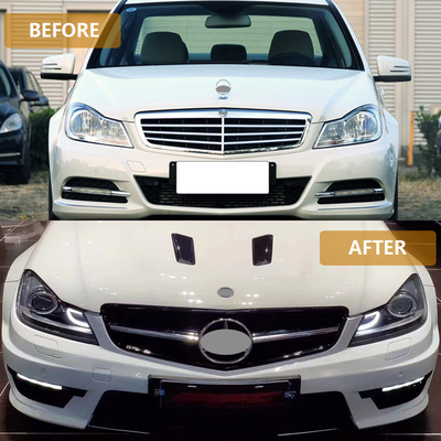Mercedes-Benz C-Class W204 Φαρμακείο αυτοκινήτου Τροποποιημένο σε C63 AMG Στυλ Φροντικό Παρμακείο Φαρμακείο