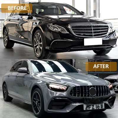 E-Class W213 2016- AMG 21-23 Κουτί σώματος Προφυλακτήρες αυτοκινήτου Μπροστά χείλος πίσω διάχυτρο εξάτμισης Συμβουλές πλευρικές φούστες για Benz