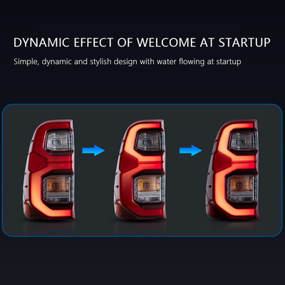 Δοκιμασμένα πίσω φώτα Hiace 2020 για το Toyota Hilux Rocco DRL Φωτό σταθμού σήματος στροφής φρένων