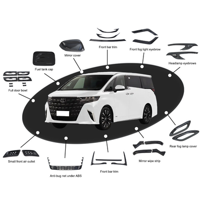 Το εσωτερικό του Toyota Alphard Vellfire με διακοσμητικά αυτοκόλλητα
