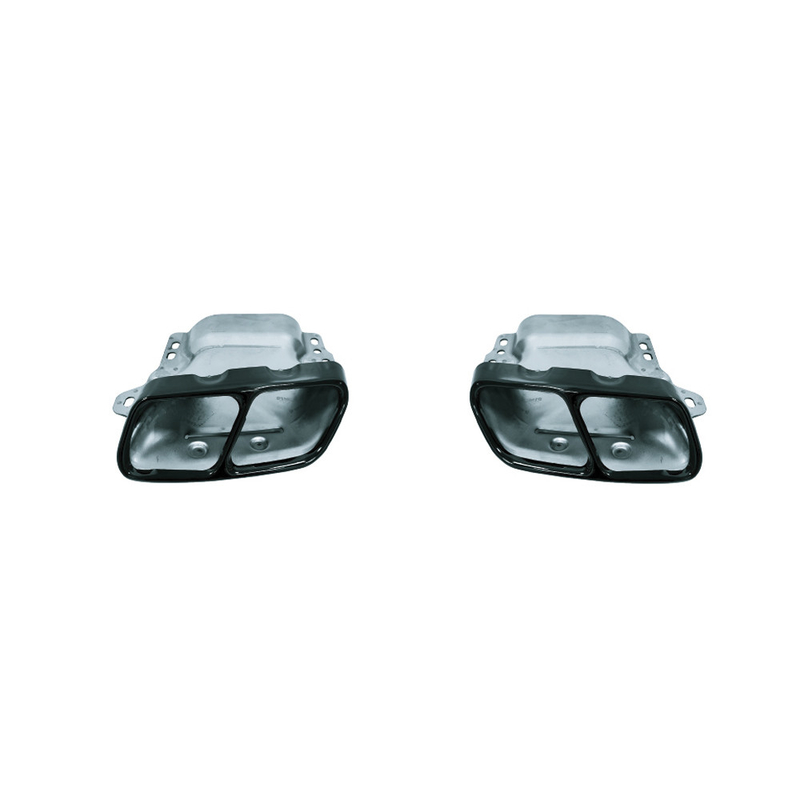 Mercedes-Benz CLA W117 2013-2019 τέσσερις εξόδους λαιμό μαύρο χρωμικό σωλήνα ακουστικού